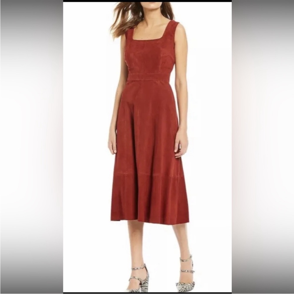 Antonio Melani Norah Suede Midi Dress